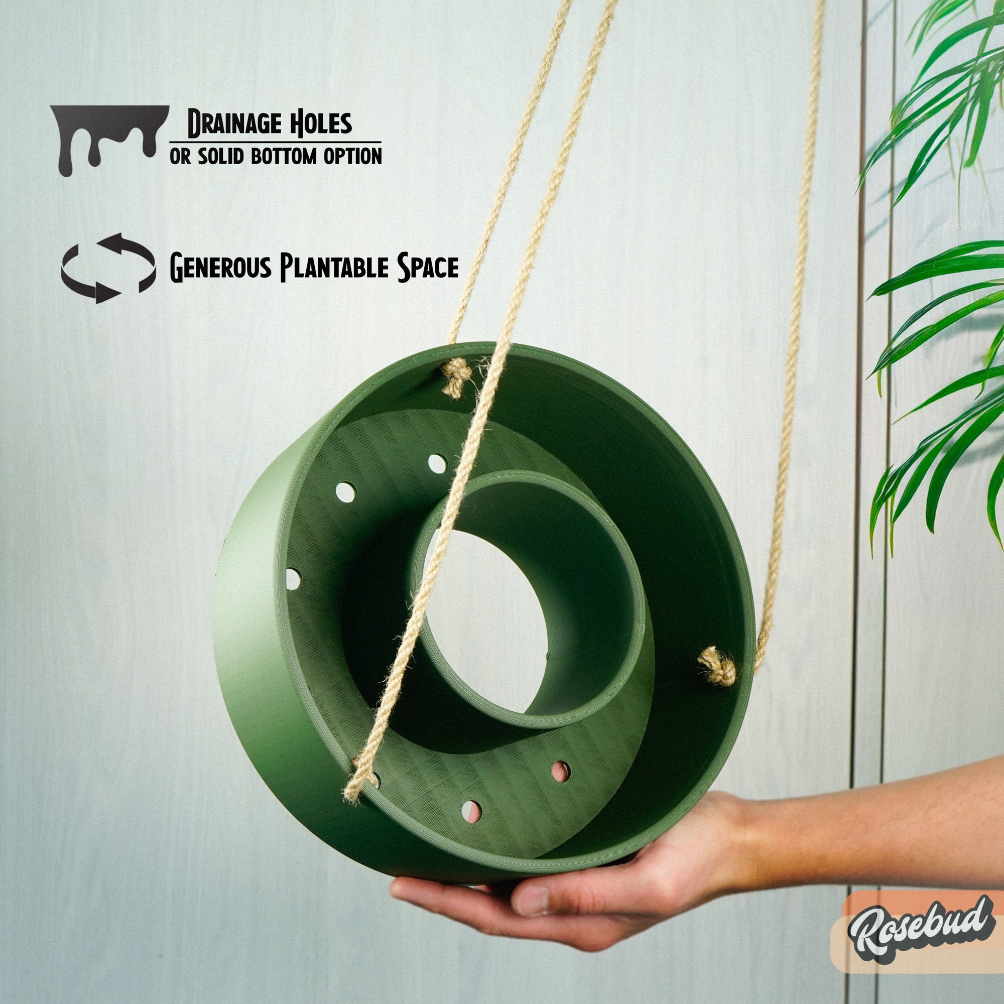 Hanging Chandelier Planter with Drainage - HearthHub