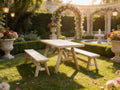 Solid Wood Farmhouse Dining Table - HearthHub