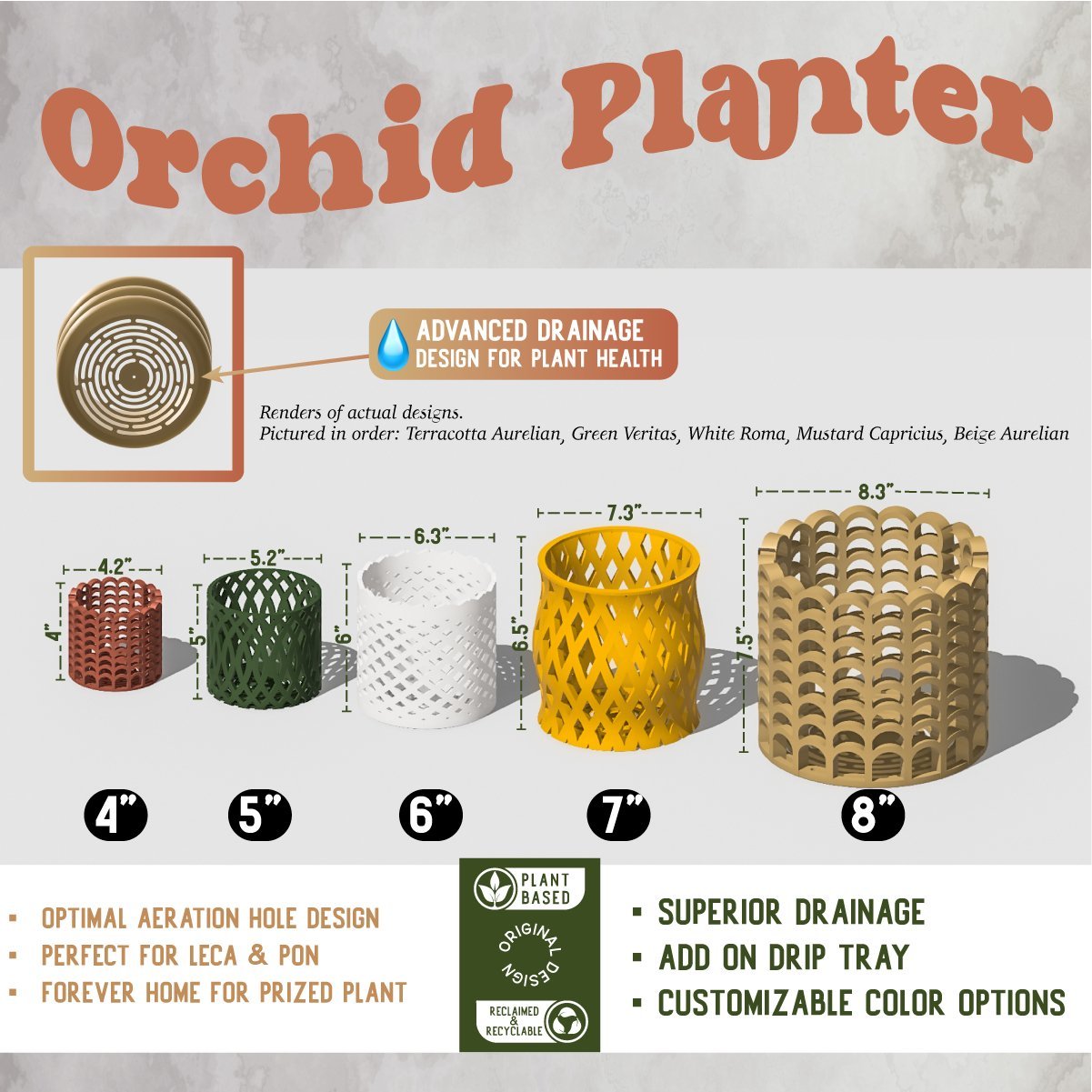 Capricious Orchid Planter Pot - HearthHub