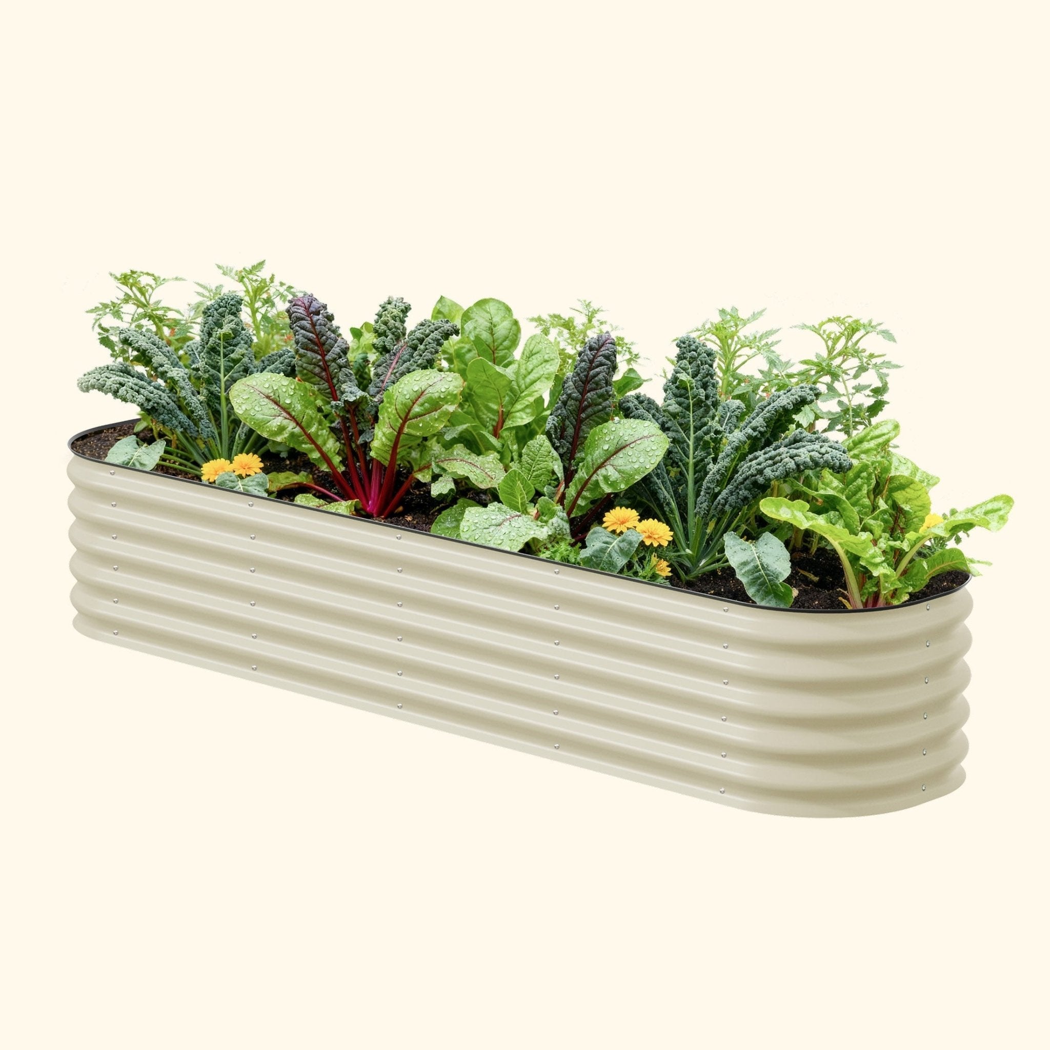 17" Tall 9 In 1 Large Modular Metal Raised Garden Bed Kit - HearthHub