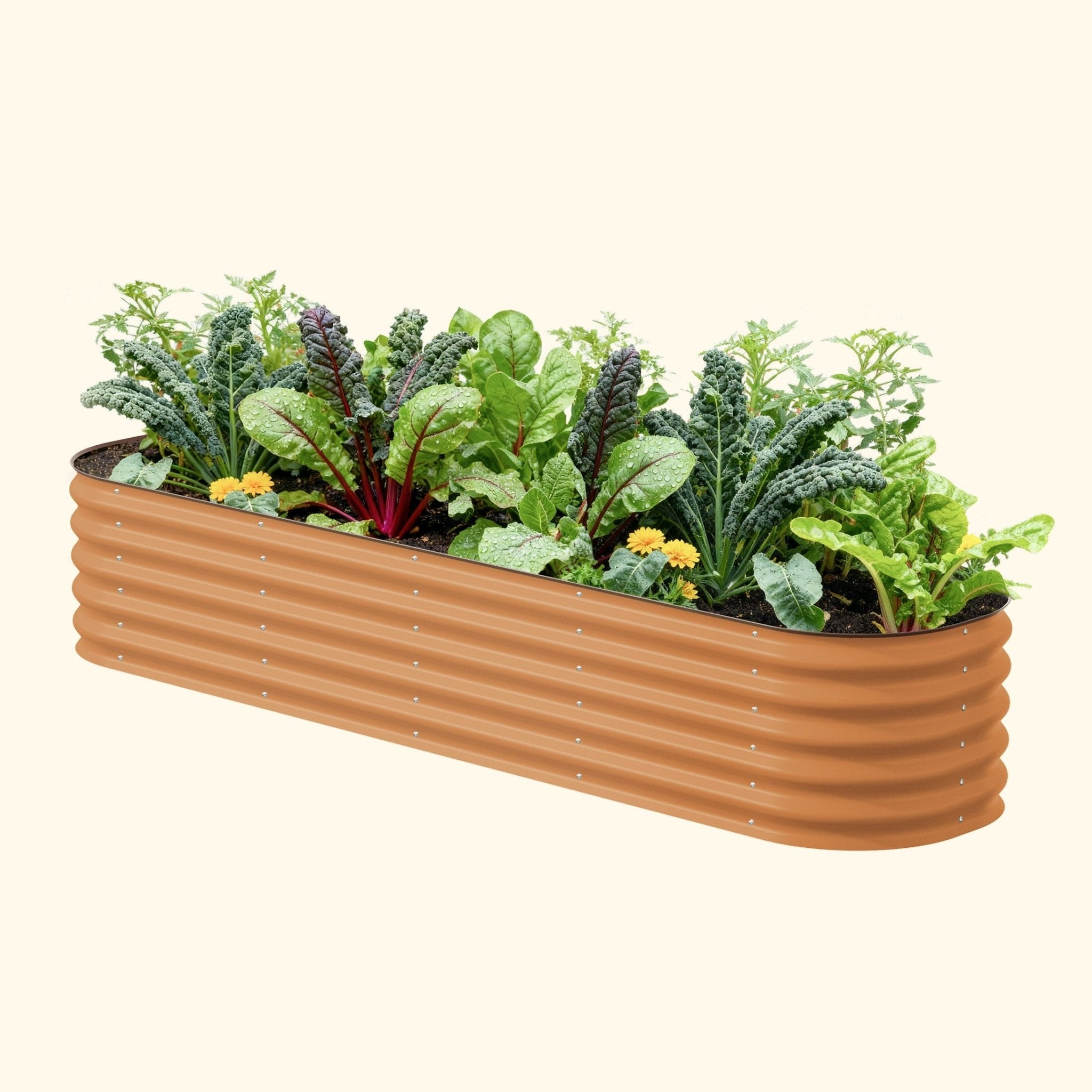 17" Tall 9 In 1 Large Modular Metal Raised Garden Bed Kit - HearthHub